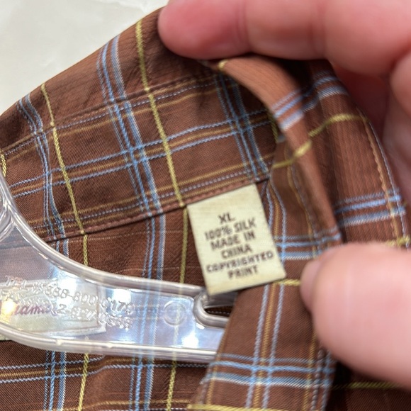 Tommy Bahama Brown Hawaiian island floral 100% silk men’s size XL - Picture 9 of 9